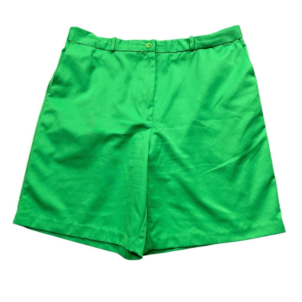 EP Pro 16 Green‎ Bermuda Shorts 100% Polyester Pockets Zipper Closure